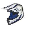 Шлем кроссовый TX696 White/Blue
