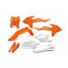 Комплект пластика KTM EXC/EXC-F 17-18 - Флюоресцентный оранжево - белый
