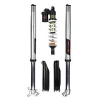 Комплект подвески HTW Мото50: Задний Амортизатор, Передняя Вилка, Защита перьев Arctic Leopard Cheetah