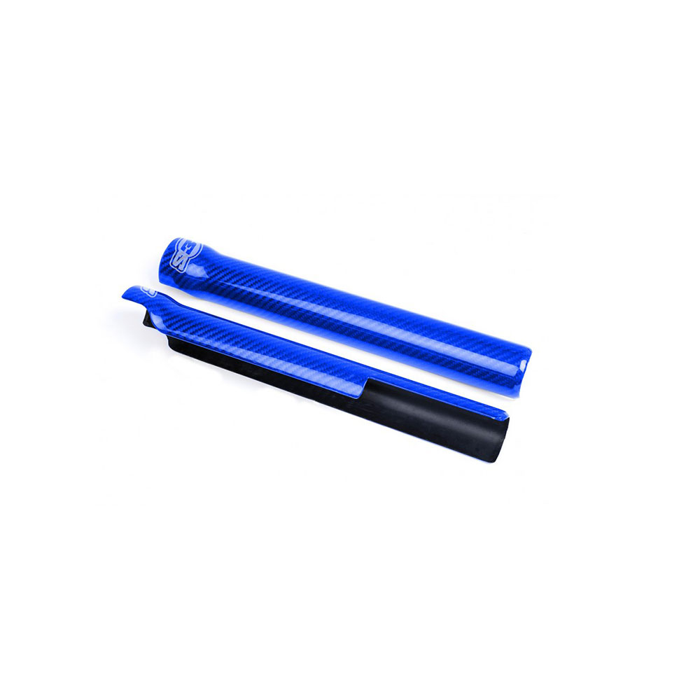 Защита карбоновая на триал вилку Tech / Showa - Синий S3 Parts CA-1368-U