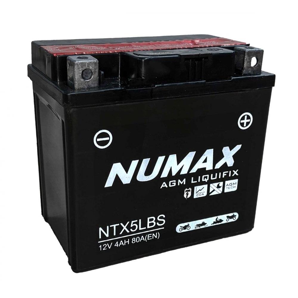 Аккумулятор кислотный NTX5LBS 12V 4Ah 80A 113 х 70 х 105 Beta RR, Xtrainer Numax NTX5LBS
